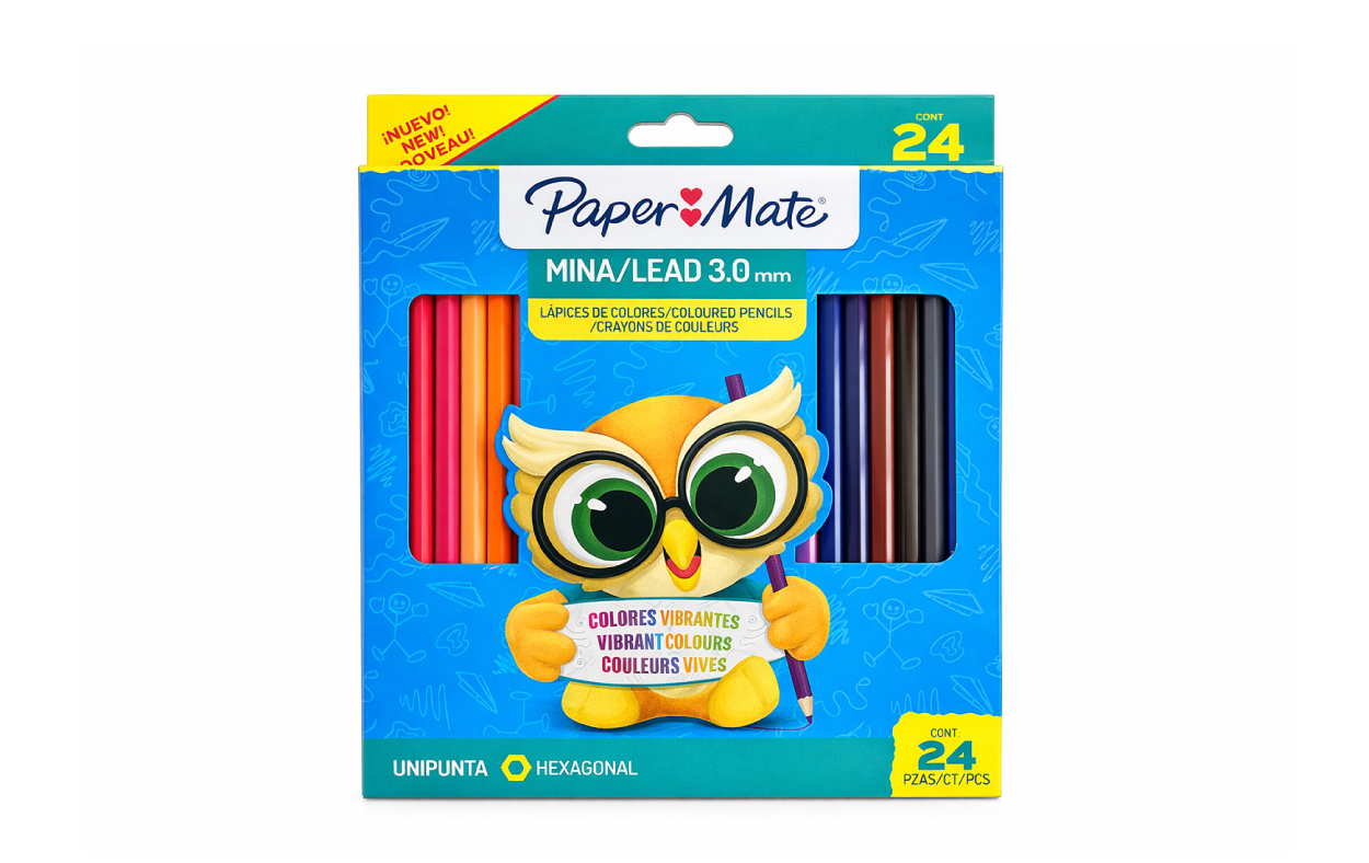 lapices de colores paper mate x 24