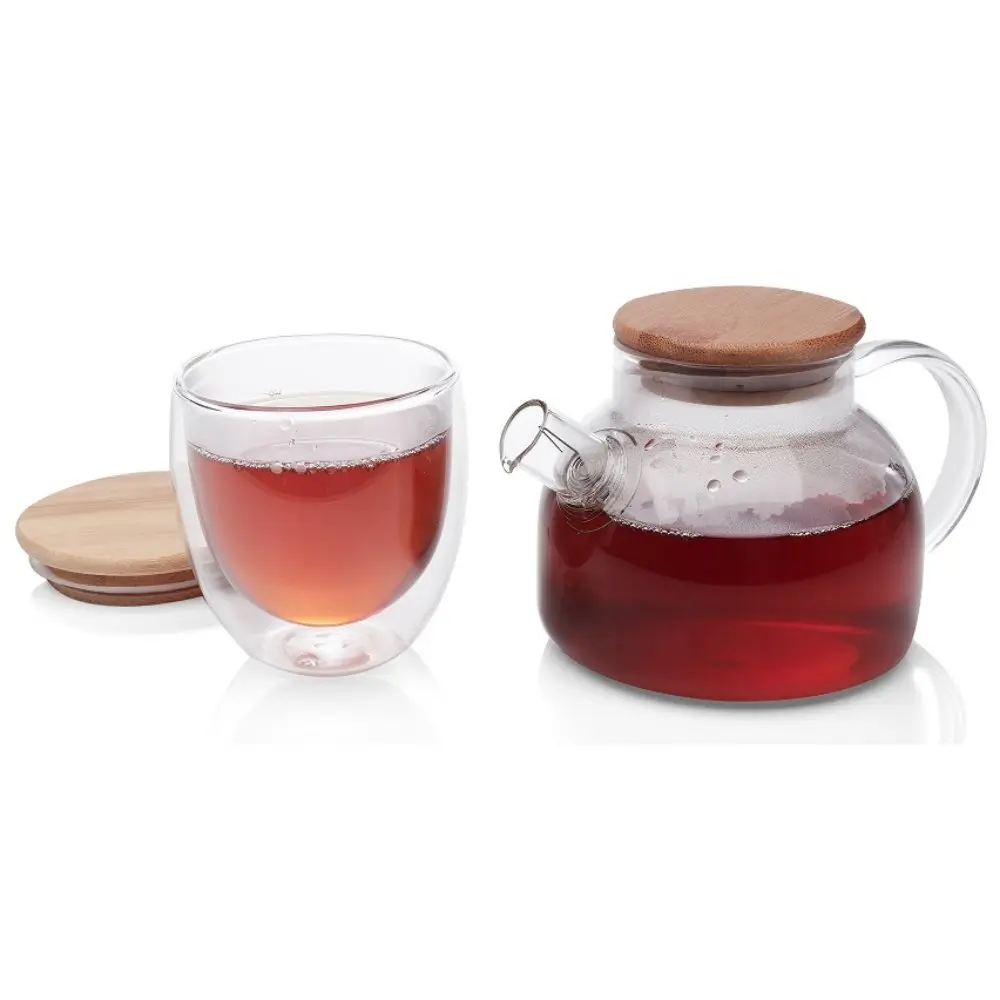 set de tetera y vaso linneo b31