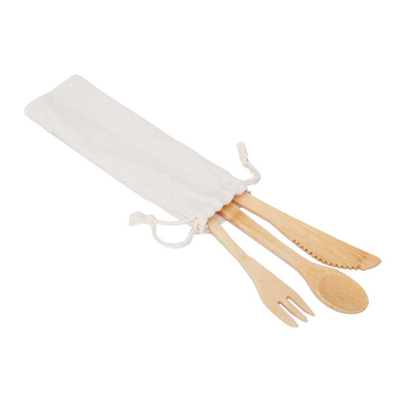 set cutlery bamboo