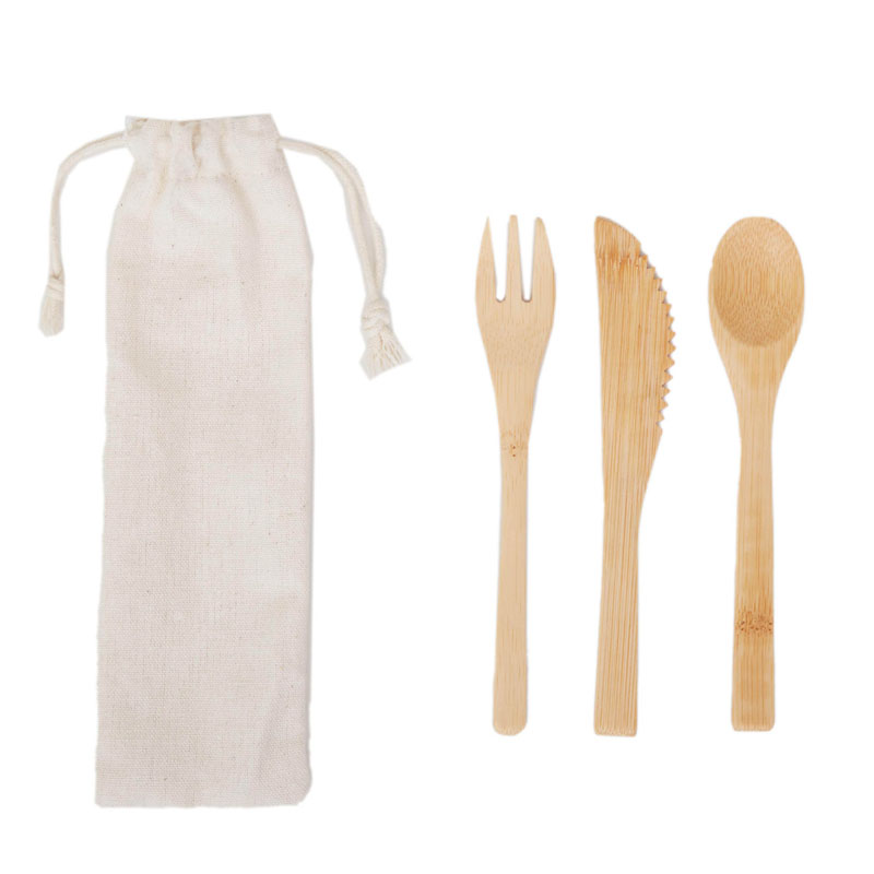 set cutlery bamboo